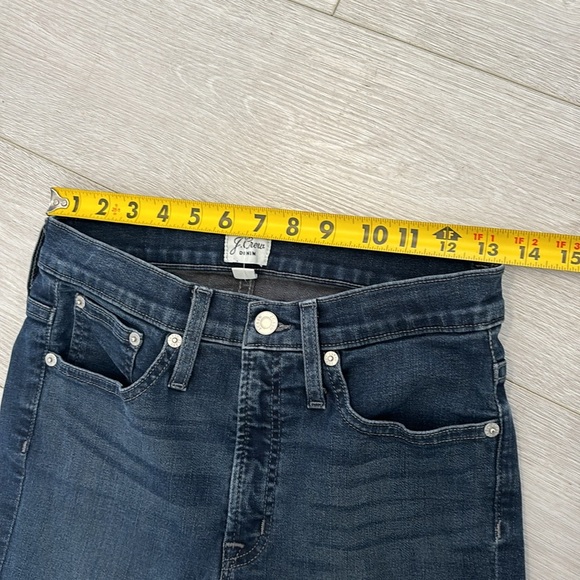 J. Crew Denim 9” high rise toothpick blue jeans size 28 - Picture 11 of 16